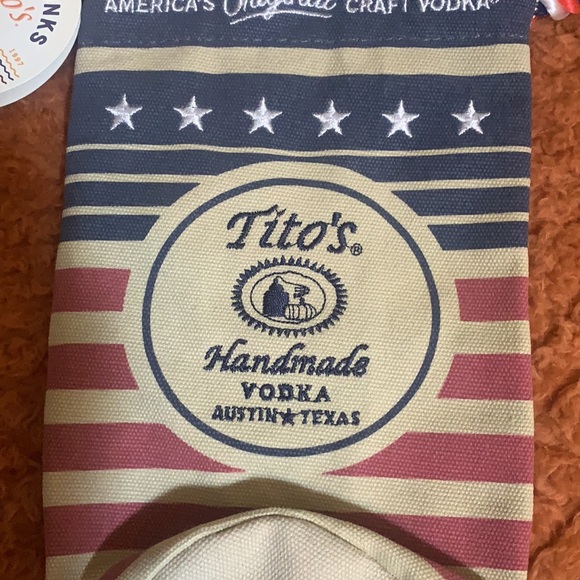 Tito’s handmade vodka bag Cool Drinks for Hot Summer Days Red White & Blue - Picture 2 of 8